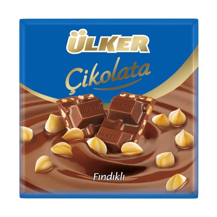 Ulker | Milk Square Chocolate with Hazelnuts for wholesale by Aladdin