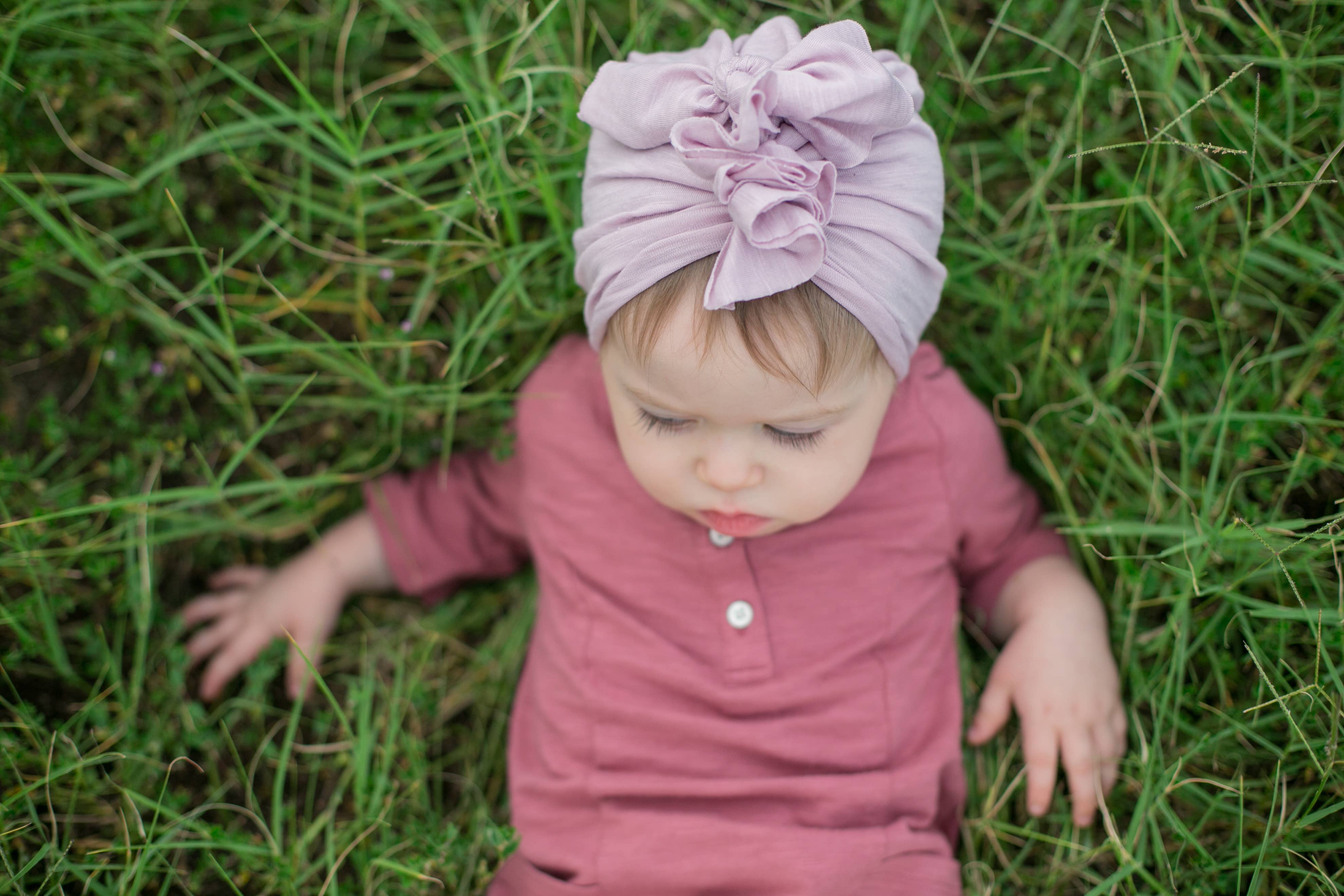 BluTaylor® - Wholesale Baby Headwrap - Baby - Vintage Head Wrap Hat - Mauve Blush3