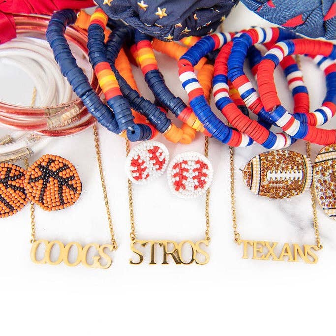 Golden Thread - Wholesale Pendant/Charm Necklace - Texas Collegiate Nameplate Necklaces2