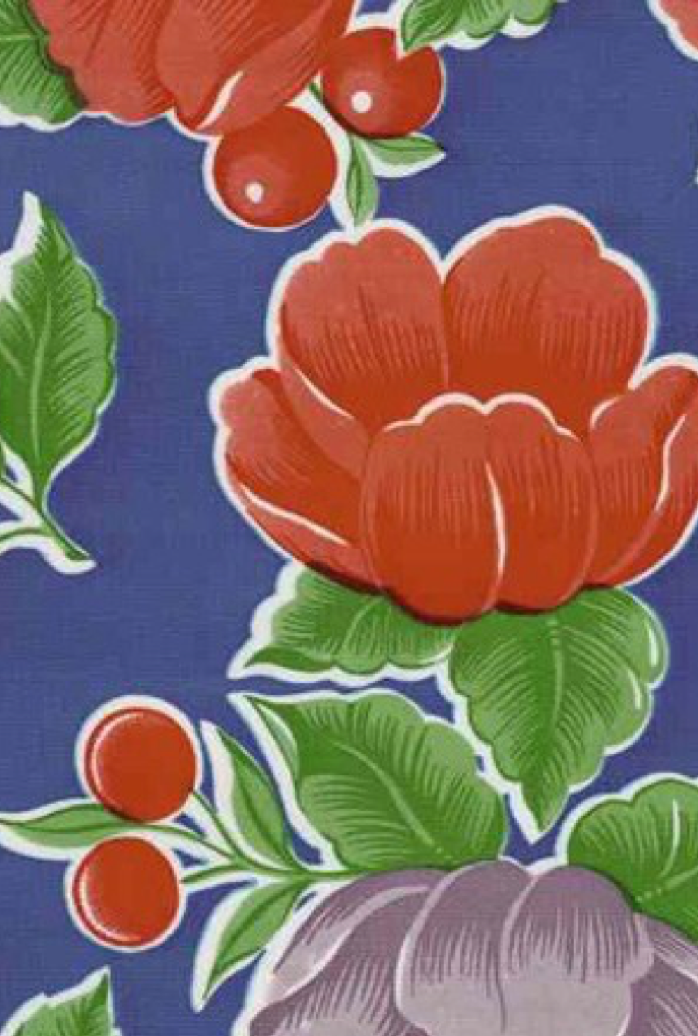 Oilcloth International - Wholesale Tablecloth - Poppy Tablecloth0