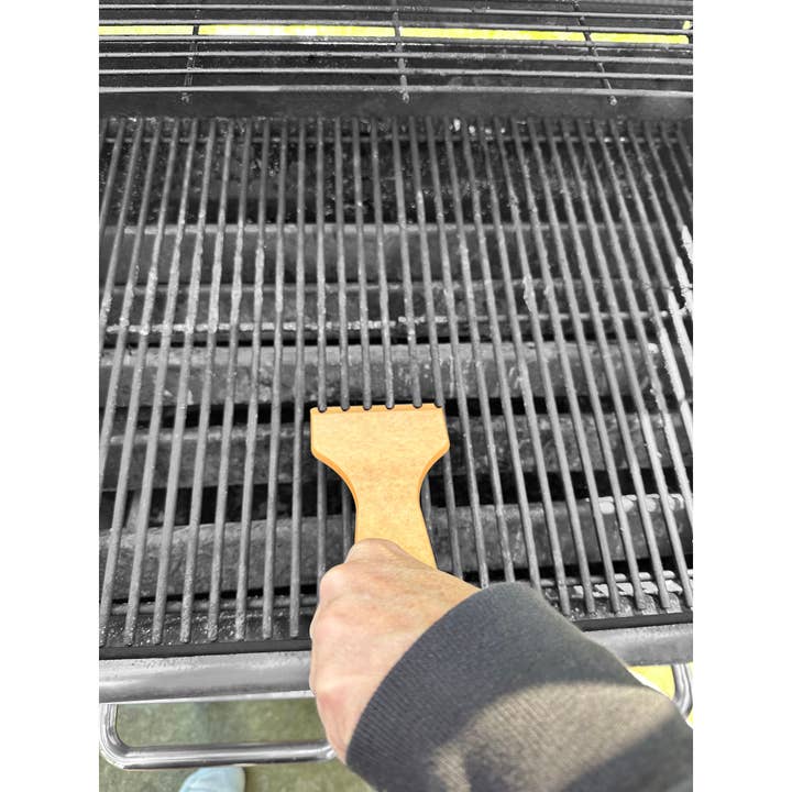 Fox Run Brands - Wholesale Outdoor Grill Tools - Outset Small Grill Scraper Verde, 10.25" x 4" x 0.25"