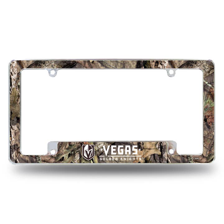 NHL Vegas Golden Knights Mossy Oak All Over Chrome Frame for wholesale by Rico Industries