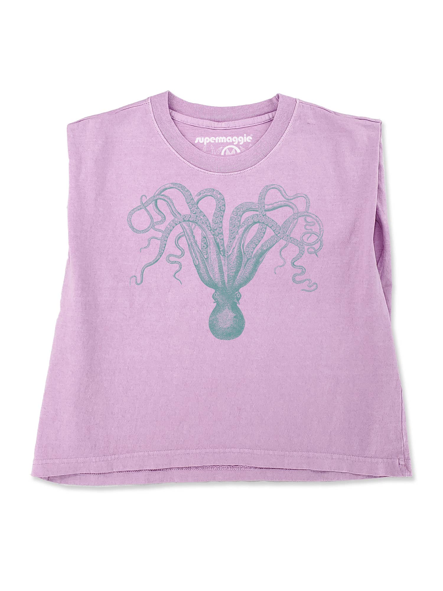 Supermaggie @ Faire - Wholesale T-Shirt (Graphic) - Women's - Octopus Maisie Heavyweight Muscle Tee3