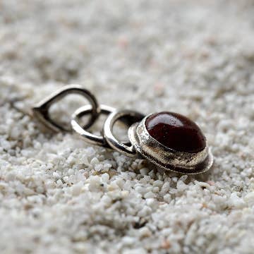 Dunure Jasper pendant,Handmade by myself at Dunure for wholesale by Ravenmoy