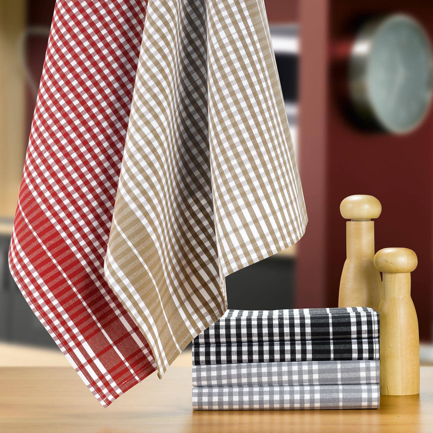 Maison Vivaraise & La Cerise sur le Gâteau - Wholesale Tea Towel - Black Petits Cartouches Tea Towel1