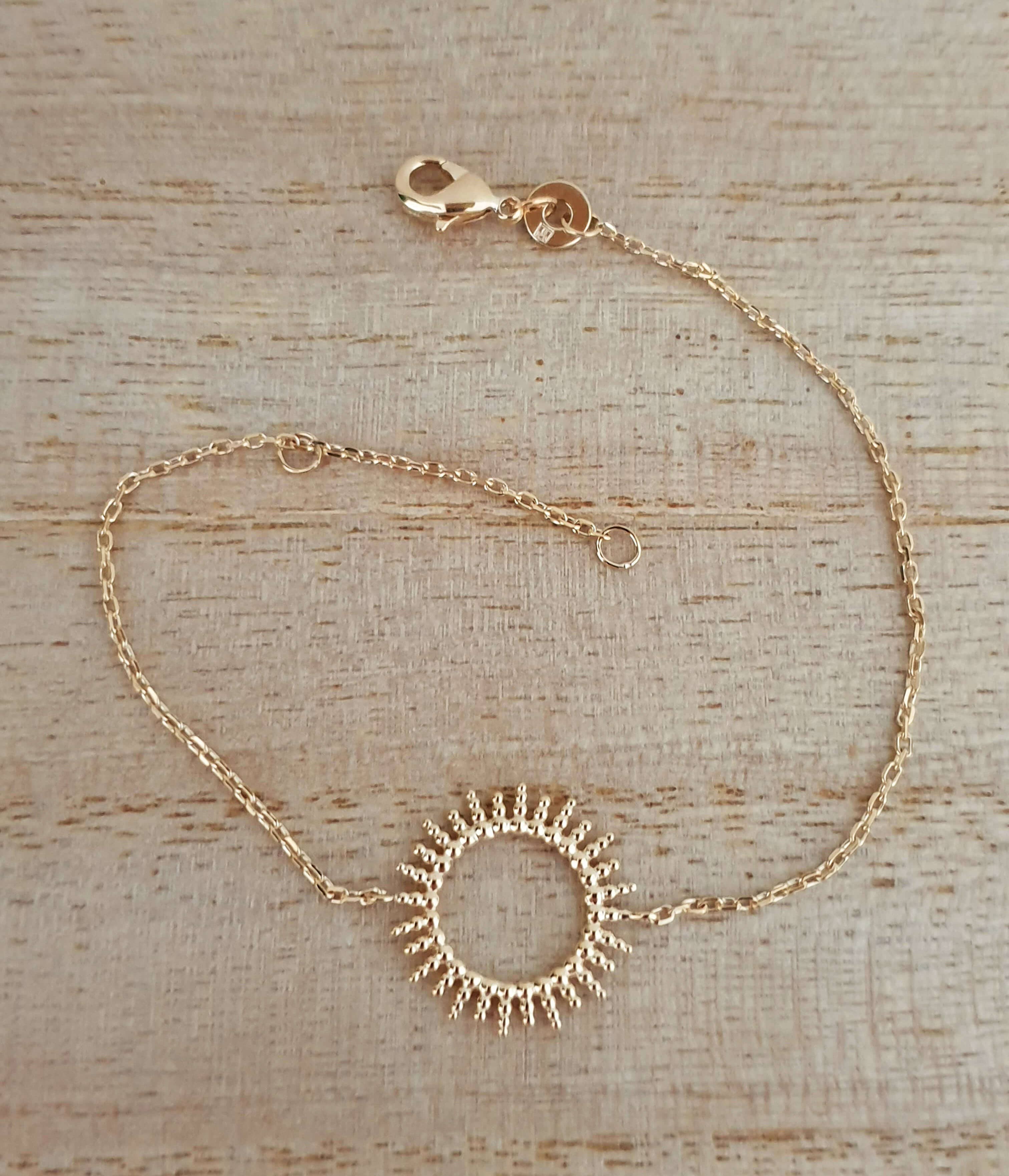 SIUKA - Wholesale Link & Chain Bracelet - Gold-plated “sun” bracelet3
