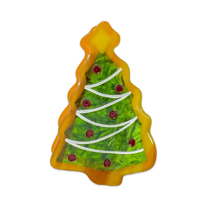 Jenny Lemons - Wholesale Hair Clip - Women's - Midi Christmas Tree Holiday Cookie Hair Claw Clip6