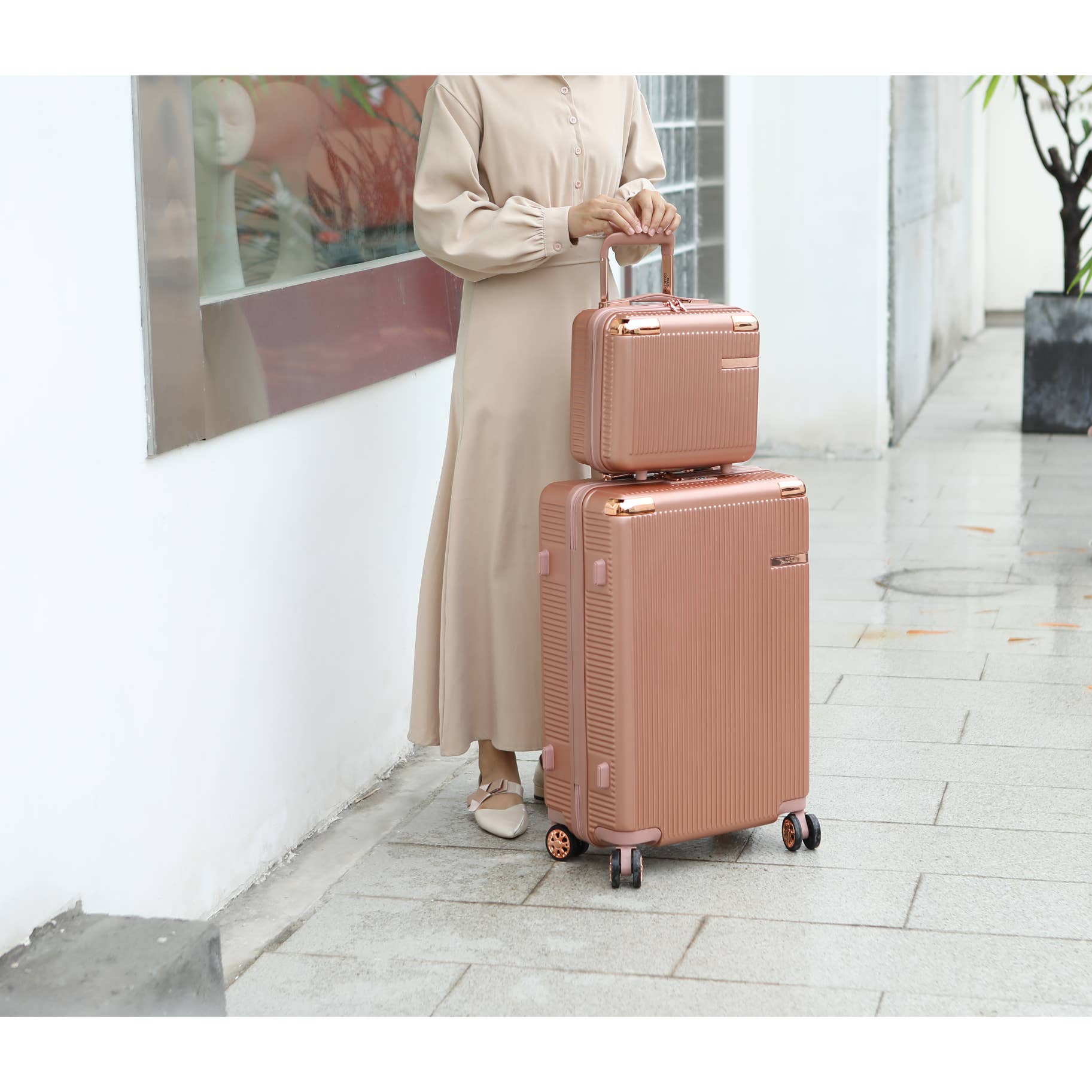 MKF Collection - Wholesale Luggage - MKF Collection Tulum 2-piece carry-on luggage set by Mia K.3