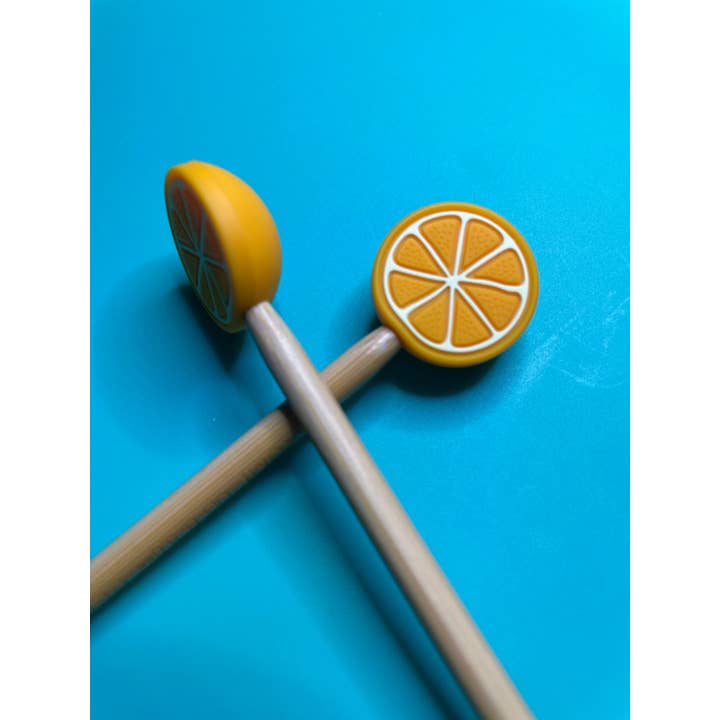 Comma Craft Co - Wholesale Knitting/Crochet Supplies - Kawaii Cute Fruit Orange Juice Citrus Summer Silicone