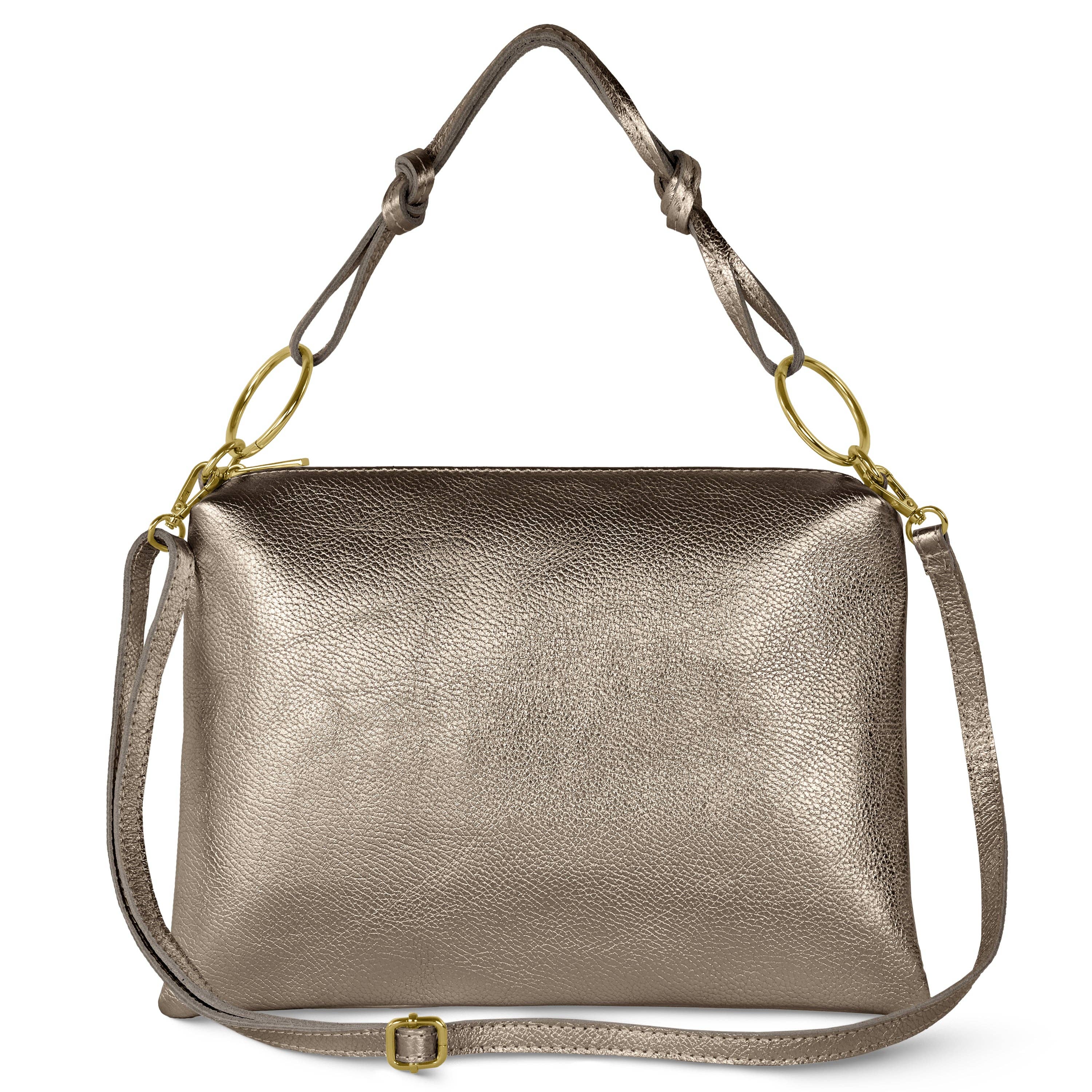 TAKEASY - Wholesale Shoulder Bag - Women's - Italian Genuine Metallic Calf Leather Shoulder Bag 1715510