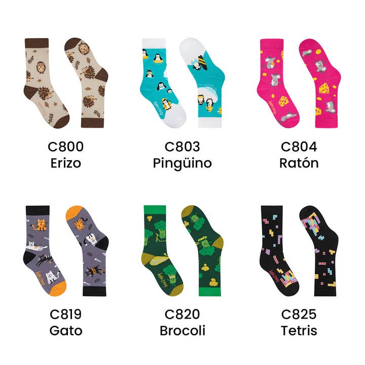 KYLIE CRAZY - Venta al por mayor Calcetines - Niños - Calcetines divertidos niño Pack 72 pares + expositor regalo