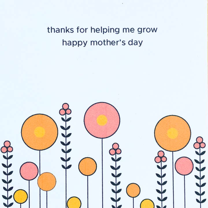 Quick Brown Fox Letterpress - Wholesale Mother's Day Card - Poppies Mom - Letterpress Mother's Day Card