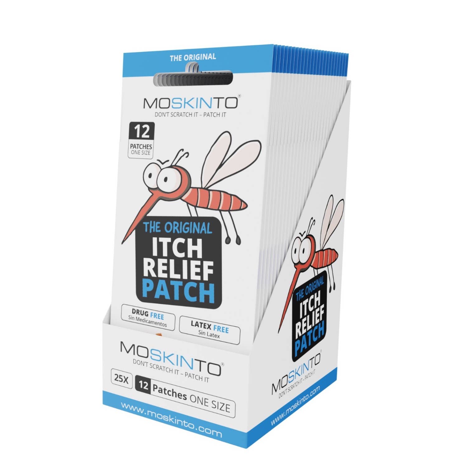 Moskinto: Original Itch-Relief Patch & 14hr Insect Repellent - Wholesale Itch Ointment/Cream - Moskinto 12ct: The Original Itch Relief Patch, To-Go3