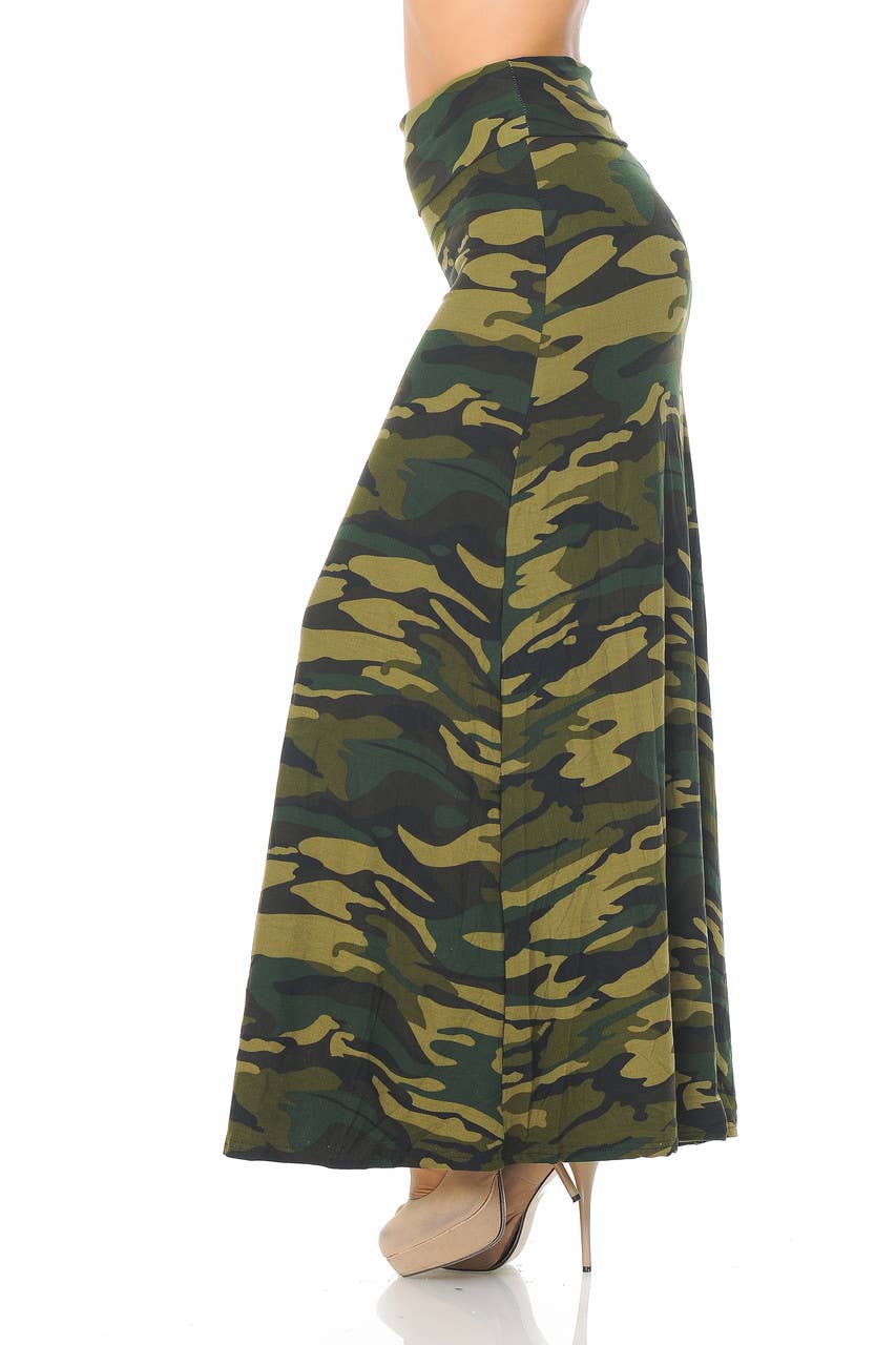 USA Fashion - Venta al por mayor Falda - Mujer - Falda larga de camuflaje suave como la mantequilla, 5 colores6