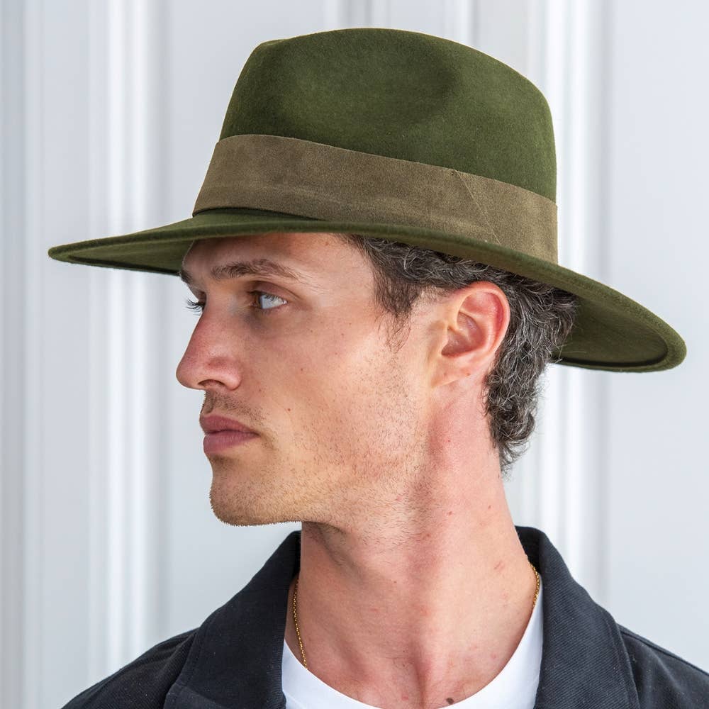 TRAVAUX EN COURS... - Wholesale Fedora - Unisex - WIDE BRIM HAT - leather braid52