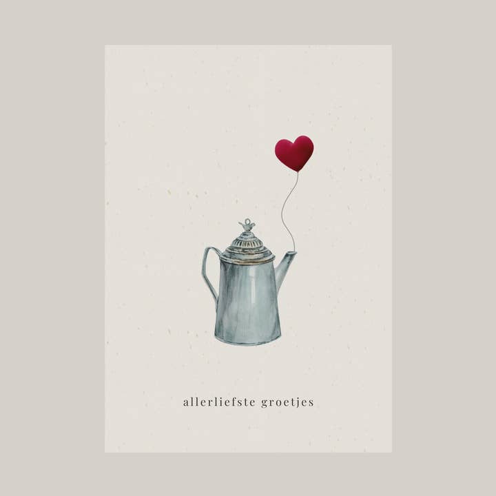 Cartão com alfinete | cumprimentos mais carinhosos por atacado de De Papierboetiek