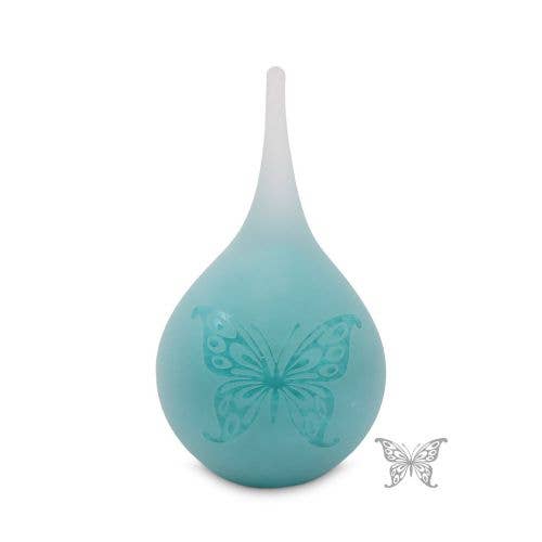 CUBOS - Vente Urnes - Urne goutte turquoise en verre 180 ml5