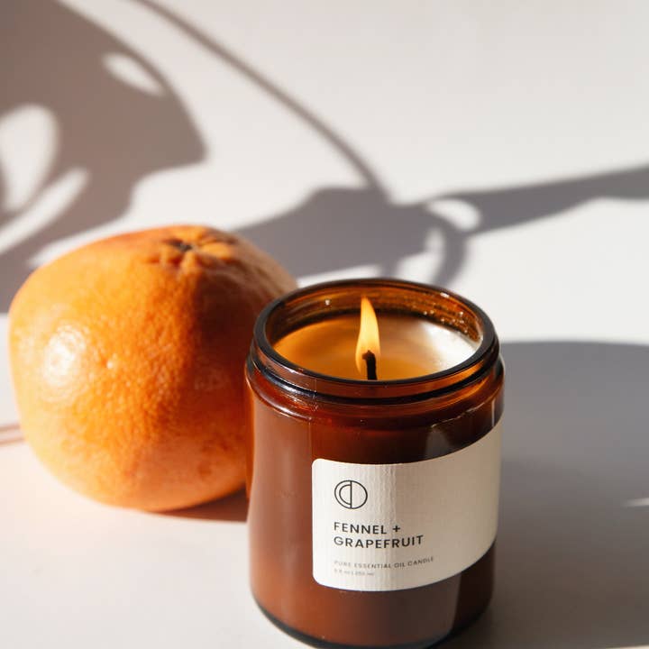 OCTŌ – wholesale Jar/filled candle – Fennel + Grapefruit candle1
