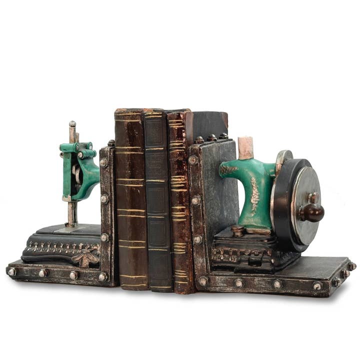 Vintage Sewing Machine Bookends for wholesale by Bentley & Bo