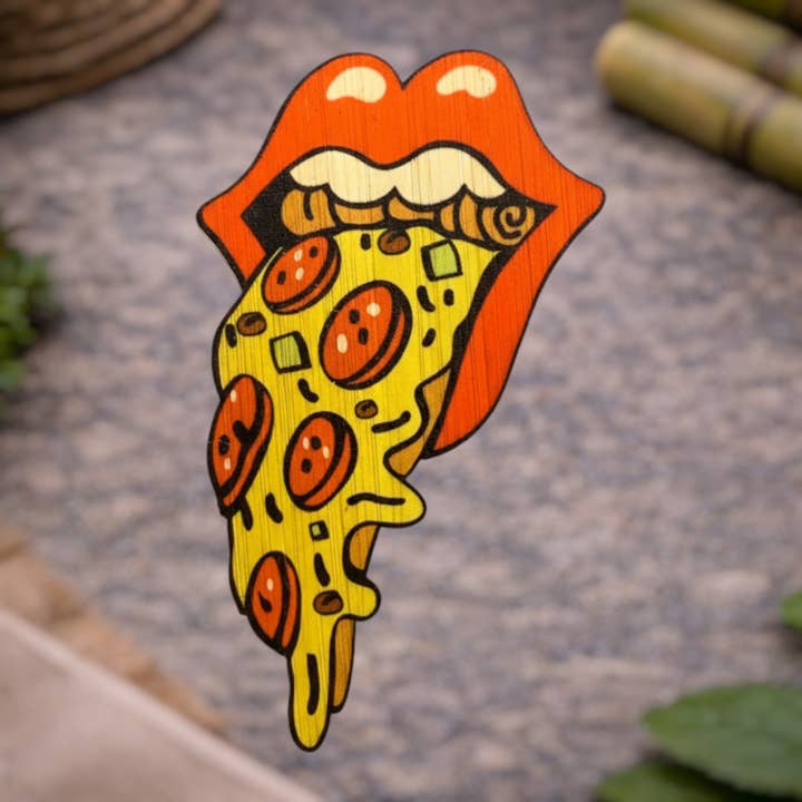 Pizza-Rolling Stones for wholesale by Bamboo Wood Stickers