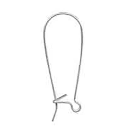 Kidney Earring Wire (25 pairs/package) – Surgical Steel for wholesale by Costello International