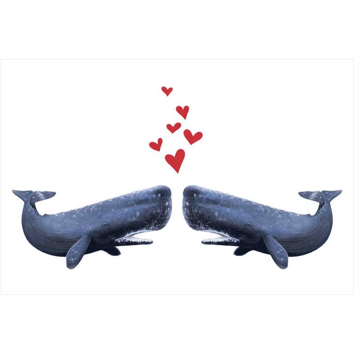 "Amore Capodoglio" – Una Cartolina Romantica e Ispirata all'Oceano per la vendita all'ingrosso da parte di Lilybart LLC