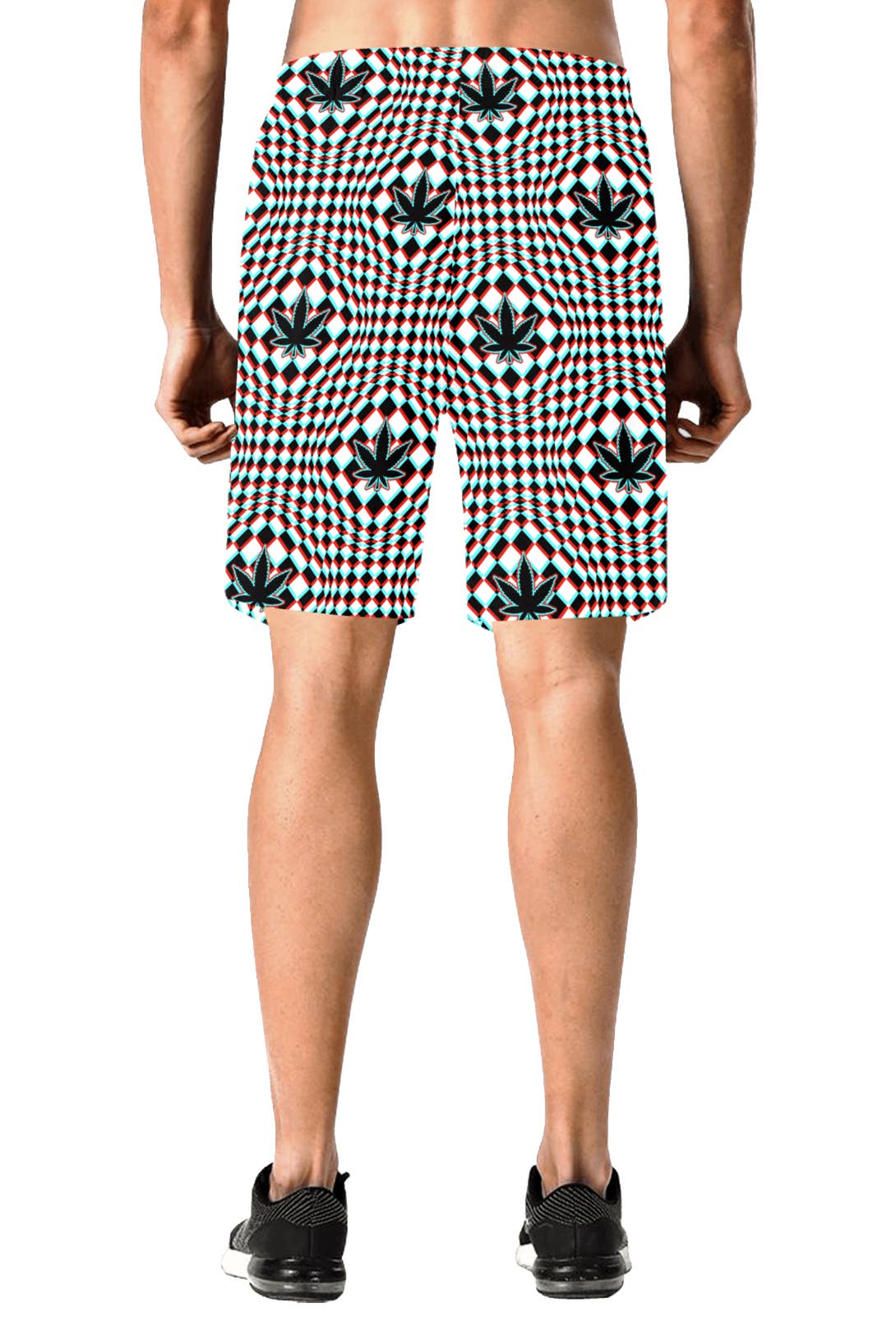 Just Get High™ - Wholesale Swim Shorts - Men's - Long Swim Trunks Shorts: OffSet1