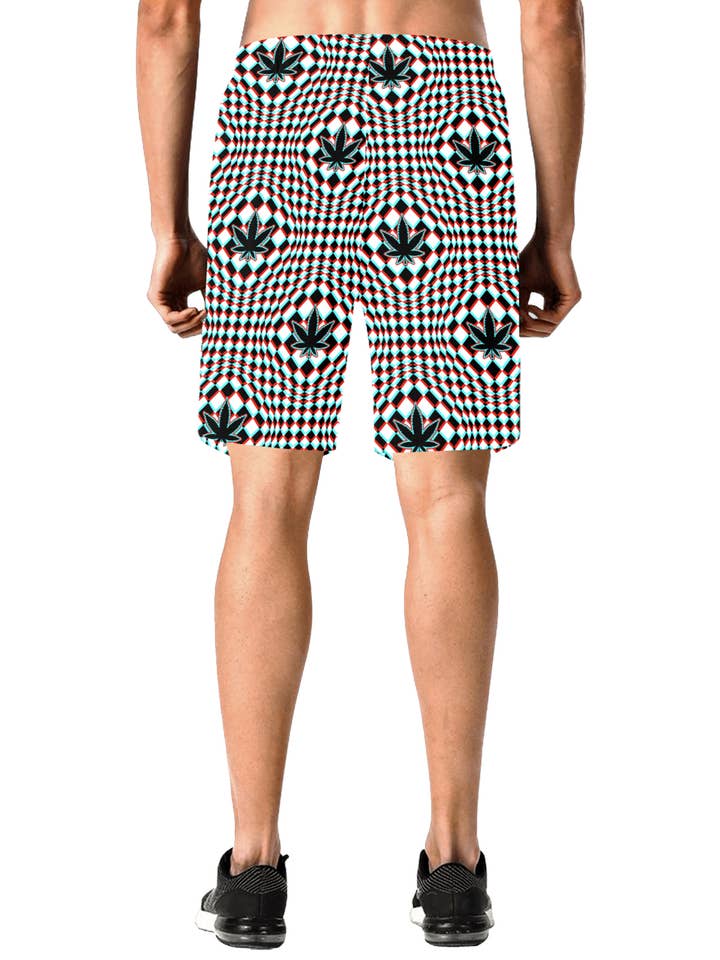 Just Get High™ – Großhandel Badeshorts – Herren – Lange Badeshorts: OffSet1