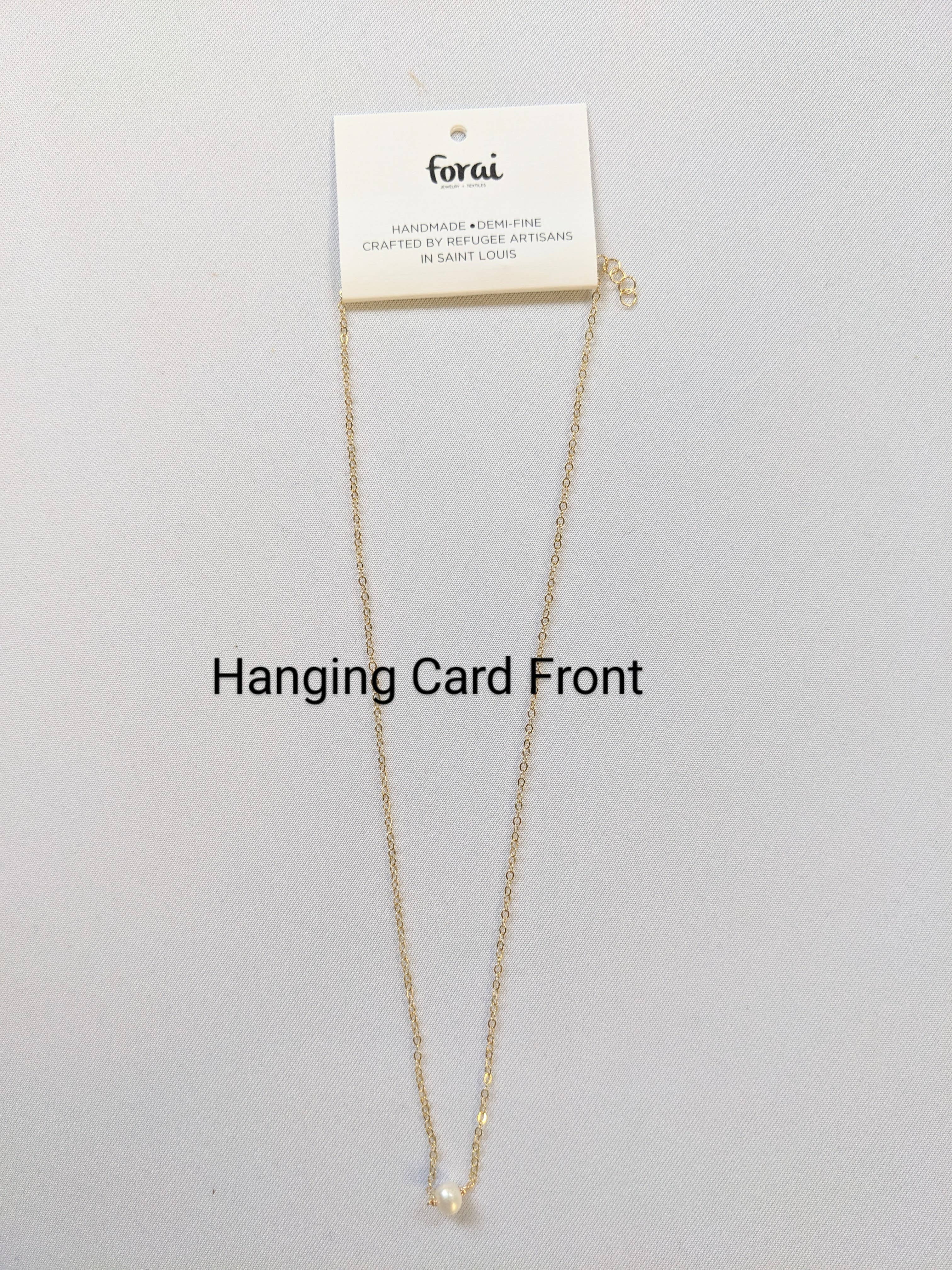 Forai - Vente Colliers à pendentif - Collier de perles Leeda en or 14 carats rempli4