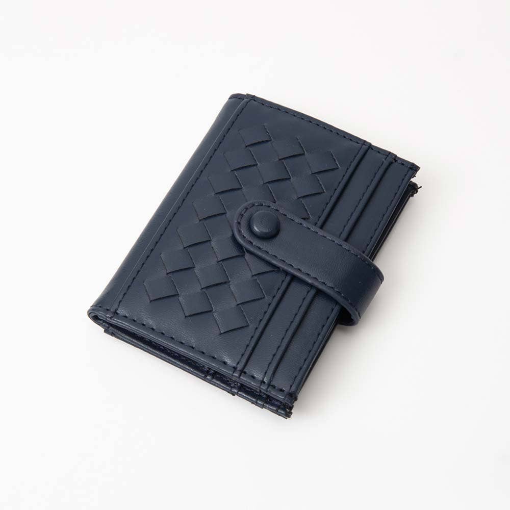 Sensibling Corp. – Engroshandel Kortetui - Dame – Klassisk vævet kortholder i kunstlæder5