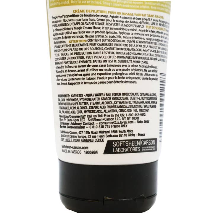 KT Supply - Wholesale Shaving Cream - Men's - Magic Razorless Cream Shave Bald Head 6 Oz.2