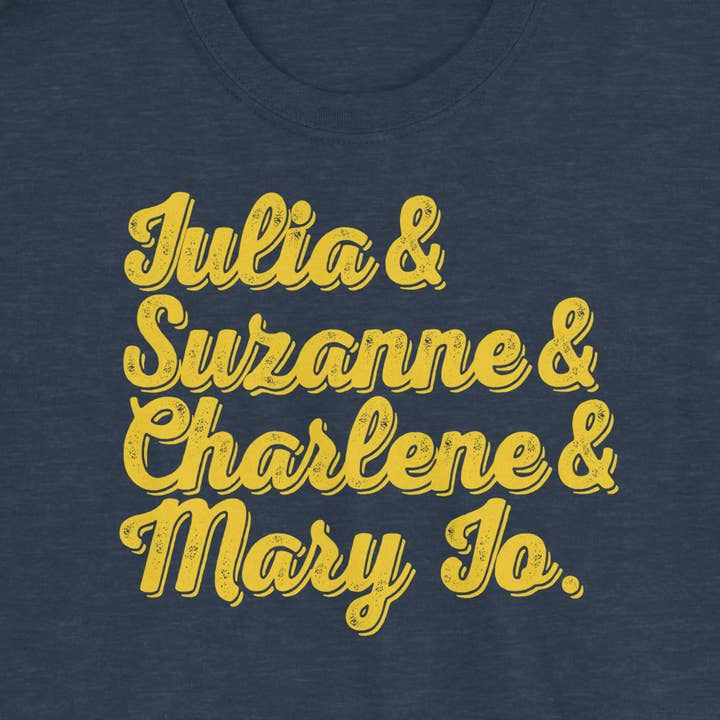 Designing Women Roll Call Heathered Tee for wholesale by Bourbon & Branch