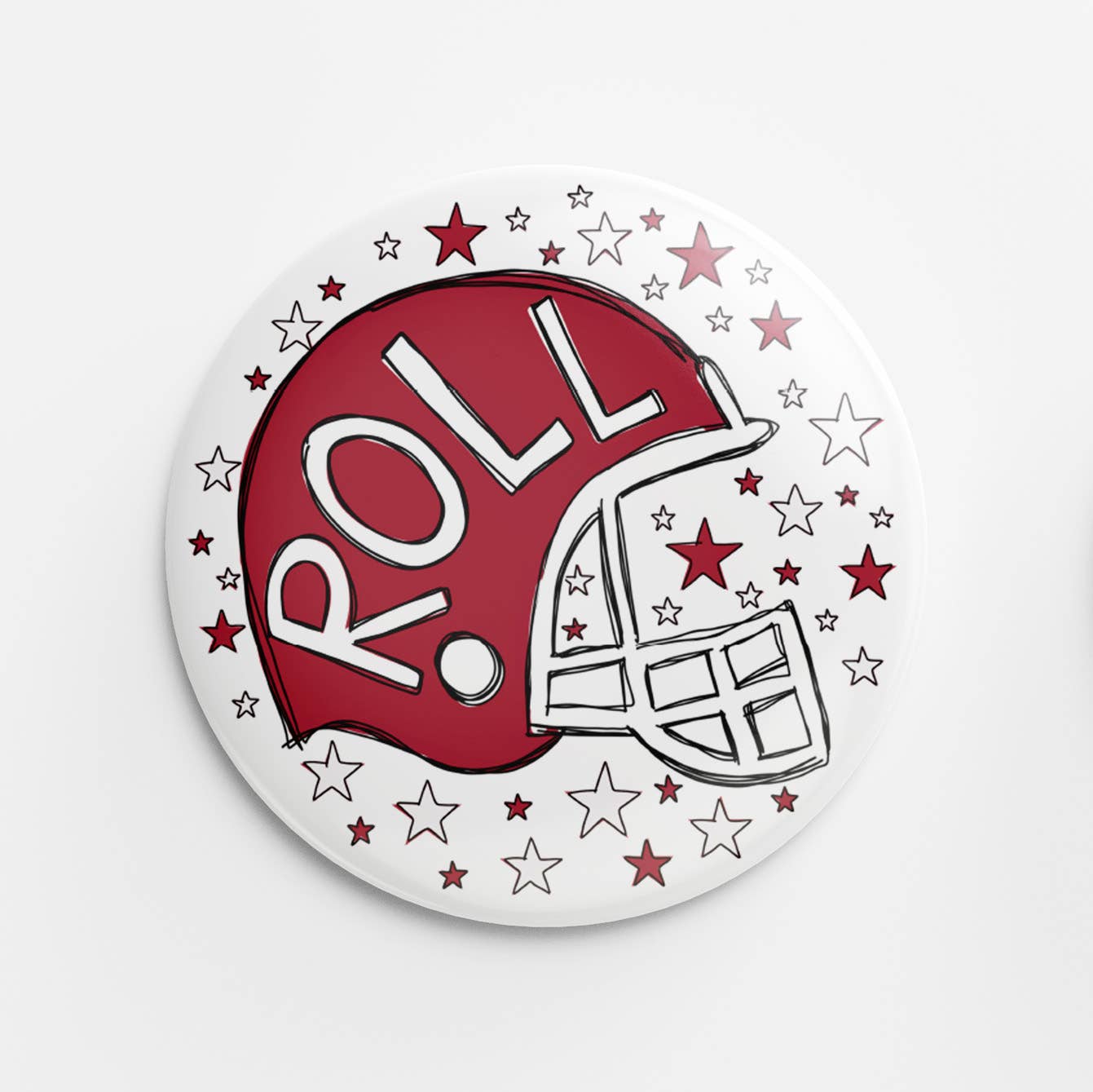 Thanks For Everything - Wholesale Lapel Pin/Button - Roll Helmet Button