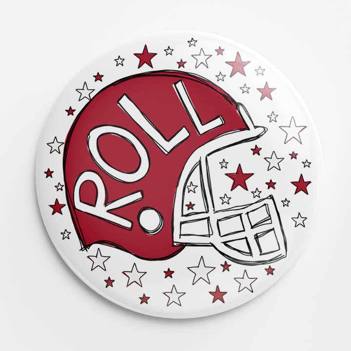 Roll Helmet Button for wholesale by Thanks For Everything