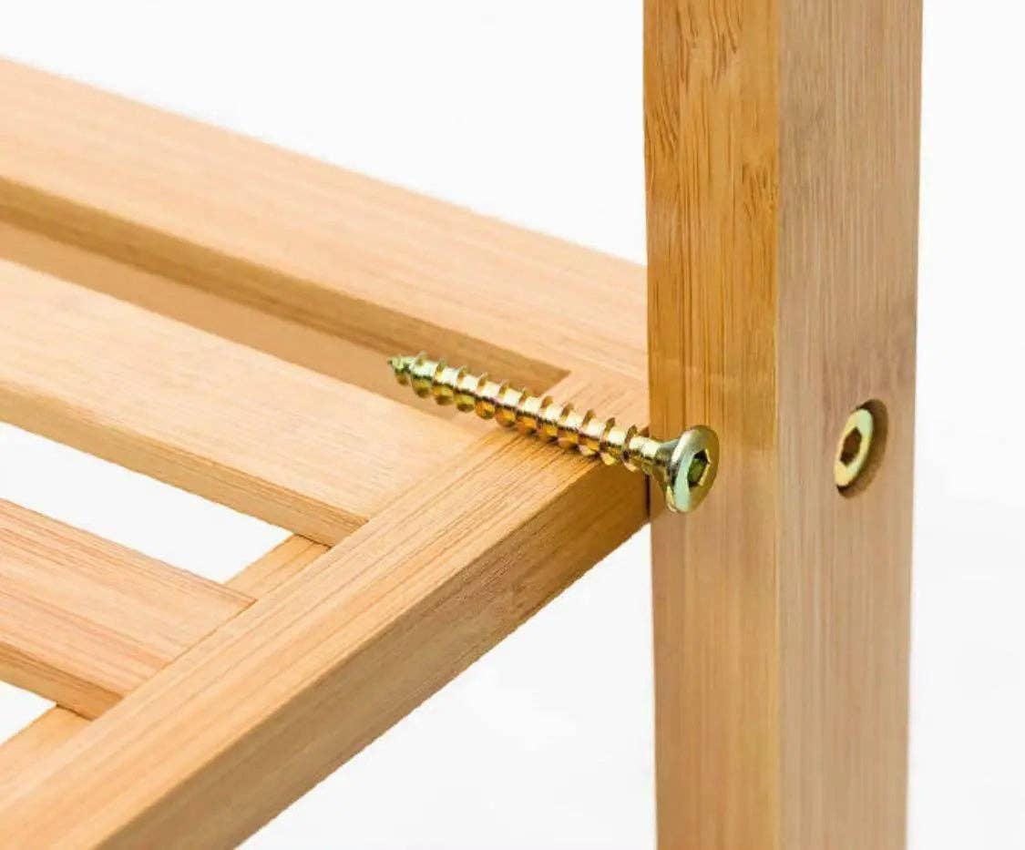 everythingbamboo - Wholesale Kapstok - Bamboe kledinghanger en kapstok met hoedenhouder, organiser voor kleding10