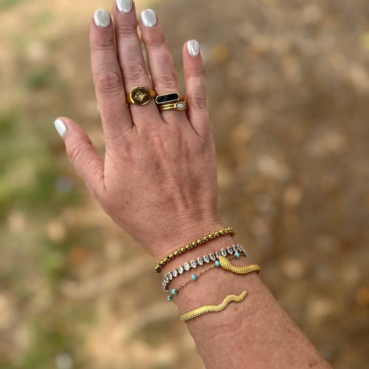 DRIP JEWELRY - Wholesale Signet Ring - Burst Signet Ring (size 6-8)7