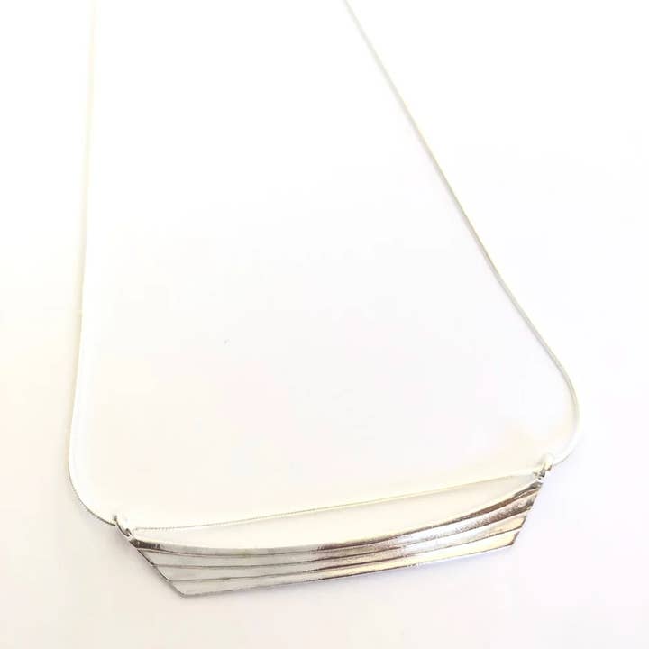 The New England Dory Necklace Sterling Silver for wholesale by Patsy Kane | Nautical