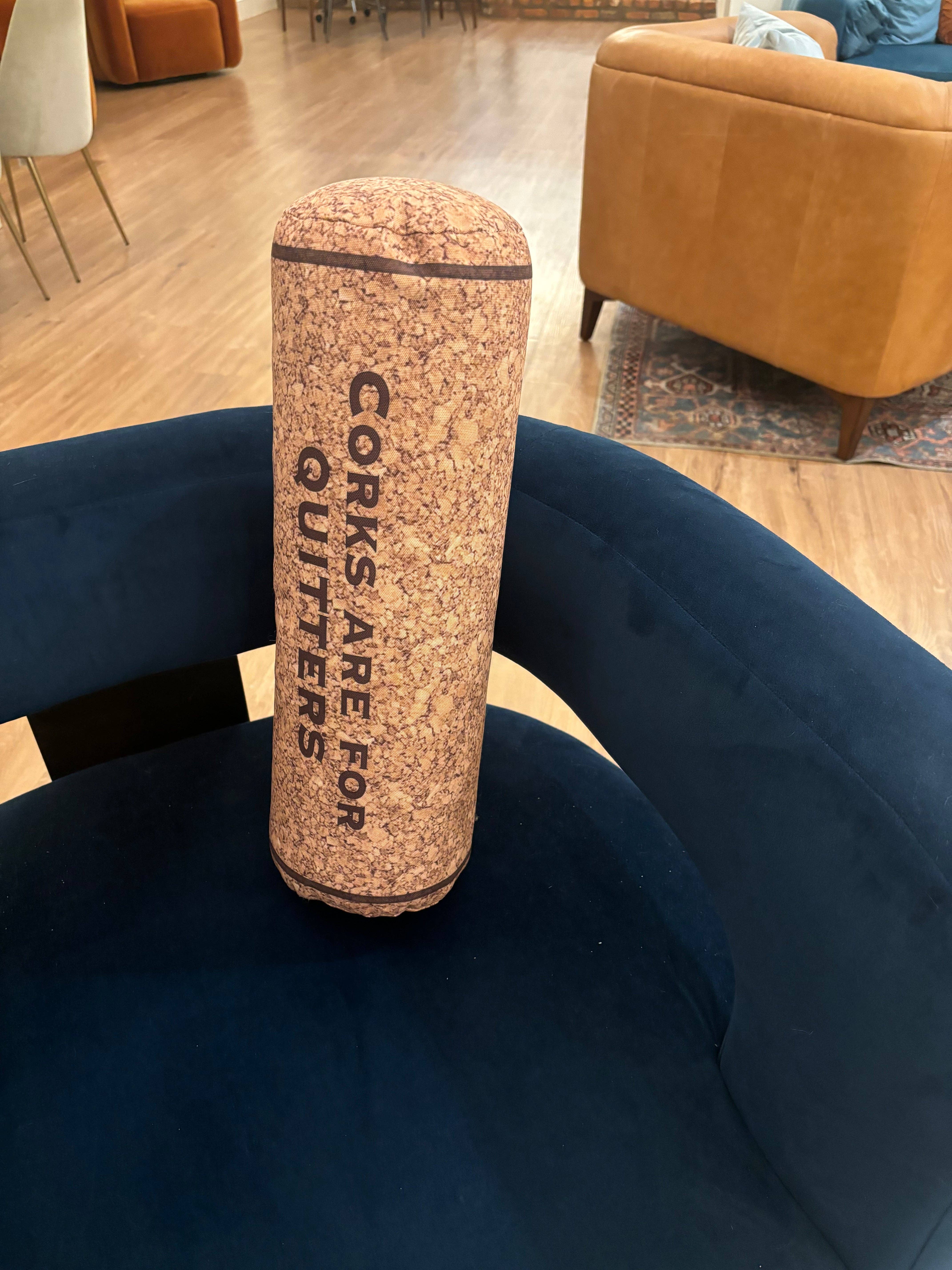 HushTubby - Wholesale Throw/Decorative Pillow - Corks Are For Quitters  Wine Cork Pillow2