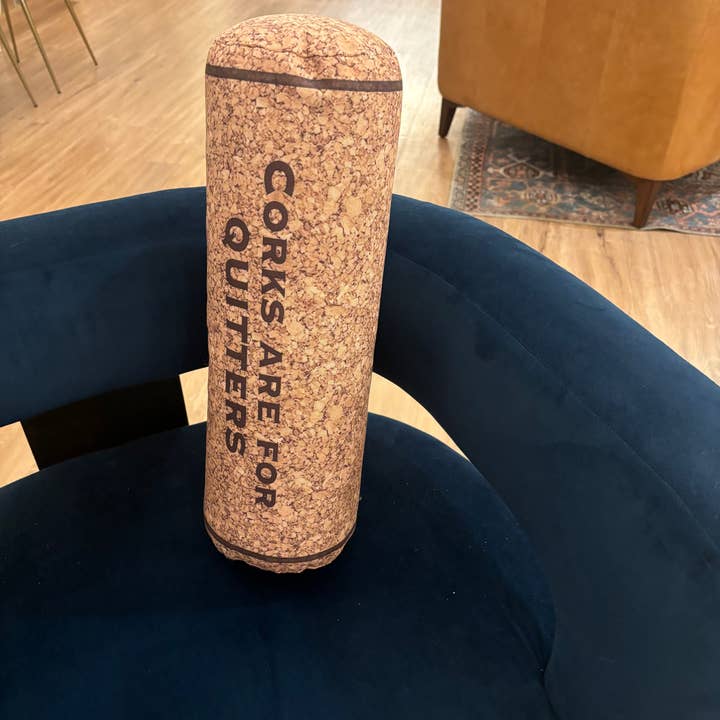 HushTubby - Wholesale Throw/Decorative Pillow - Corks Are For Quitters Wine Cork Pillow2