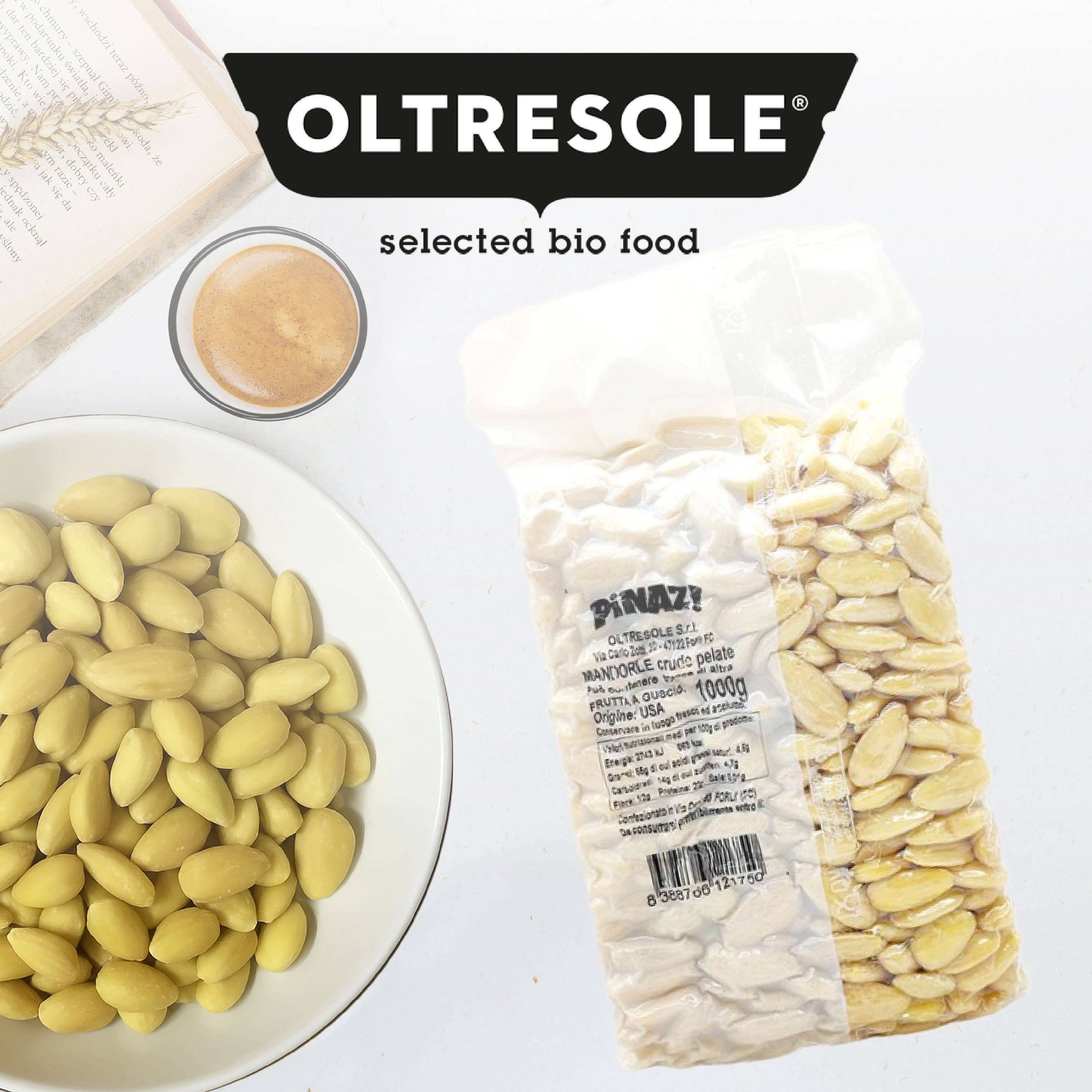 Oltresole – Frutos secos por atacado – AMÊNDOAS CRUAS DESCASCADAS 1 Kg7