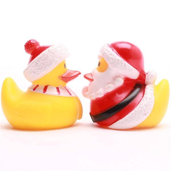 Duckshop - Vente Jouet pour le bain – bébé - Mini canards de bain de Noël - Set de 2 - Canards en caoutchouc1