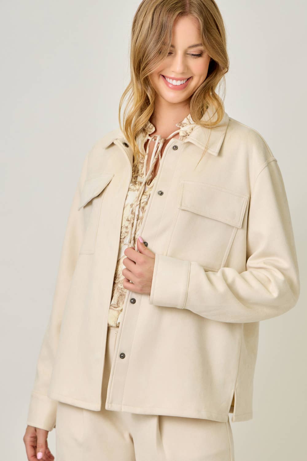 Mystree - Wholesale Shirt Jacket/Shacket - Women's - 61219 Suede Shacket8