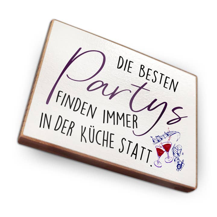 Køleskabsmagnet af bøgetræ - De bedste fester for engroshandel hos wammi