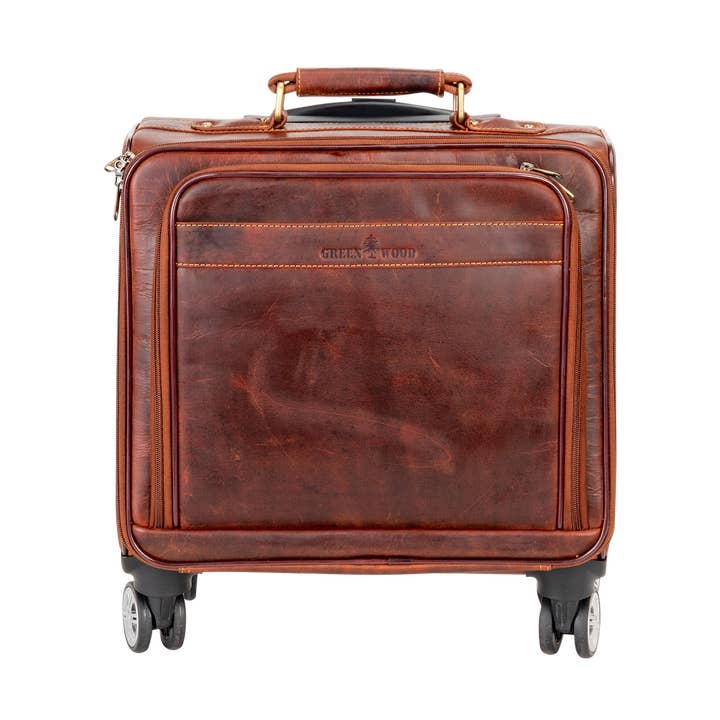 Greenwood Leather AU - Wholesale Luggage - Leather Pilot Business Trolly Bag - SAN0