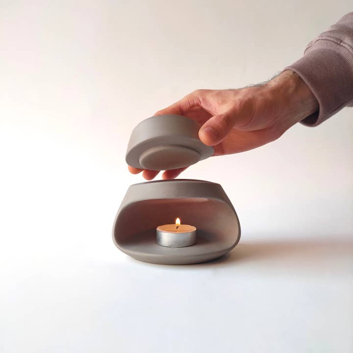 Siesta Studio - Vendita all'ingrosso Scaldaolio - Bruciatore di oli essenziali grigio4