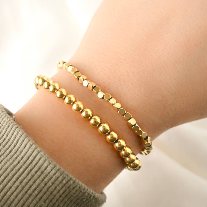 Blueyejewelry - Wholesale Link & Chain Bracelet - 18k Gold Bracelets - Gold Beaded, Paperclip, Tennis Bracelet