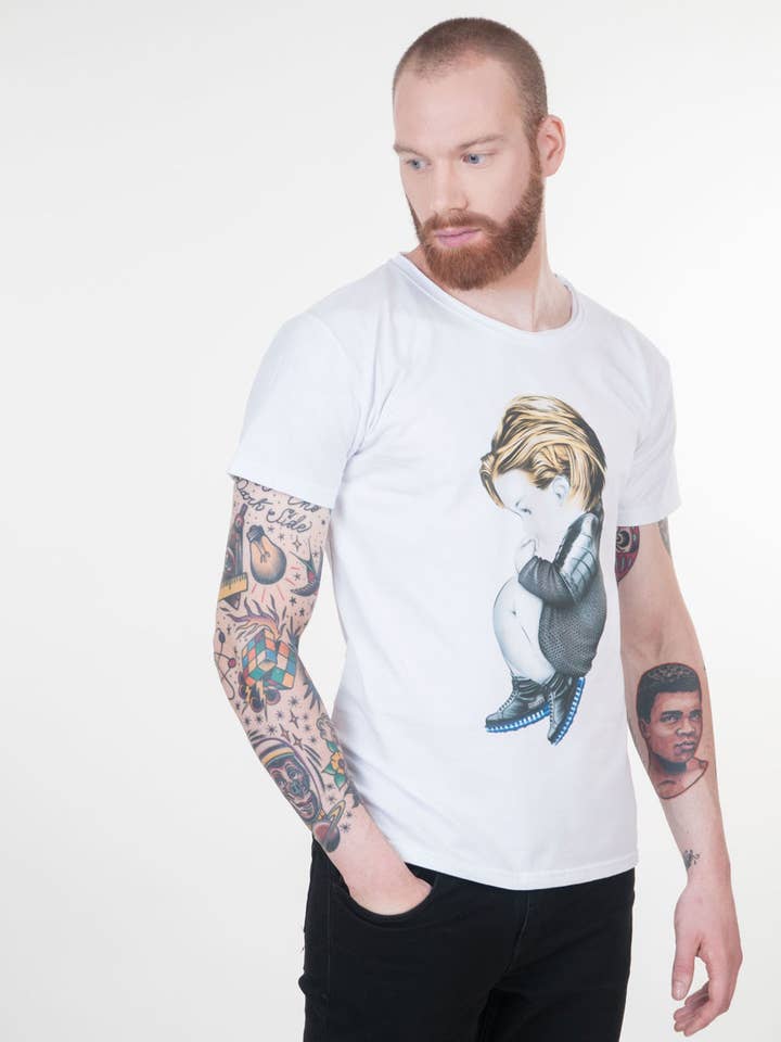 Romeo Basic Weithals-T-Shirt aus Baumwolle für den Großhandel von siamoises