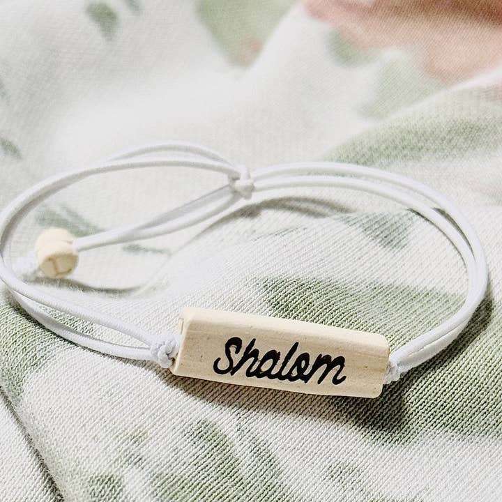 JEWISHJOY.co - Venta al por mayor Pulsera de cuentas - Pulsera Shalom Bead, accesorios judíos unisex
