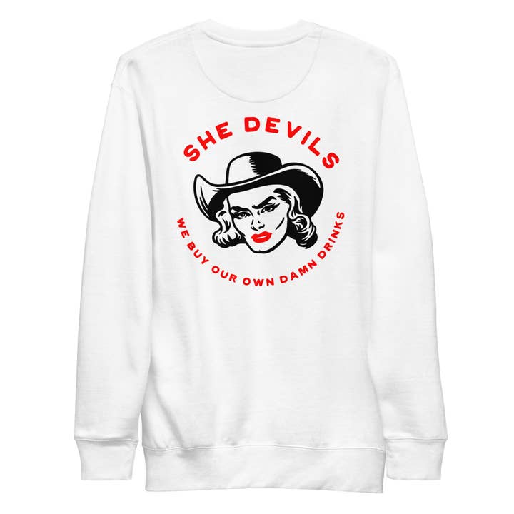 She Devils Premium Sweatshirt for wholesale by Desert and bone