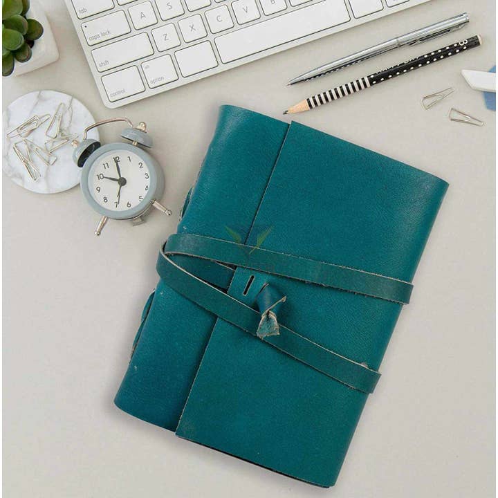 Tuzech Leather - Wholesale Journal/Diary - Tuzech Leather Journal Writing Notebook Antique Handmade Leather Bound Daily Notepad for Men/Women Unlined Paper for Art Sketchbook Travel Diary to Write in 7 Inches9